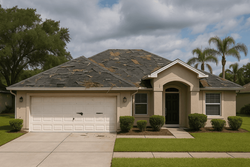 Brandon Storm Damage Repair - Hurricane Idalia - Before