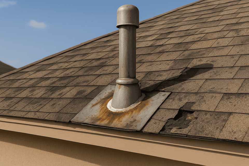 Largo Emergency Roof Leak Repair - Before