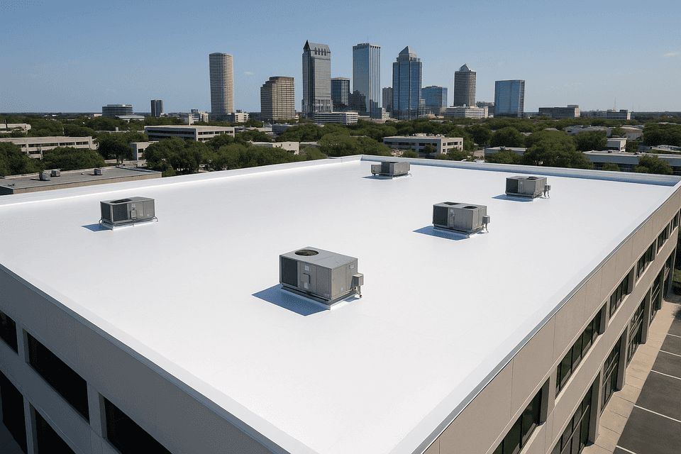 Tampa Commercial Flat Roof - TPO - After